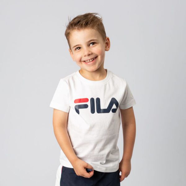 Camisetas Fila Rapaz Branco - Fila Deckle Portugal Lisboa,TQGN-46908